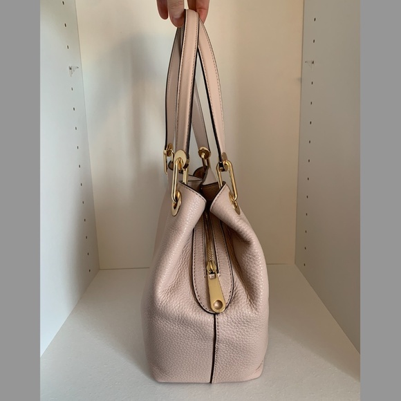 Michael Kors Pebble Leather Medium Raven Shoulder Bag *Soft Pink* - Picture 6 of 14